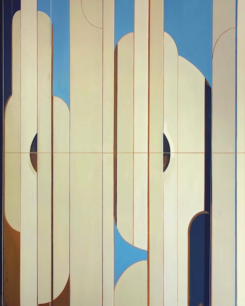 Sebastian Menzke: daiichi 6, 2015, Öl auf Leinwand, 190 x 150 cm